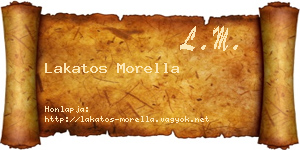 Lakatos Morella névjegykártya